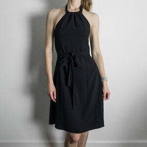 Theory Nayline Black Halter Dress